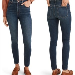 Madewell 9” Mid-Rise Skinny Jeans Size 14